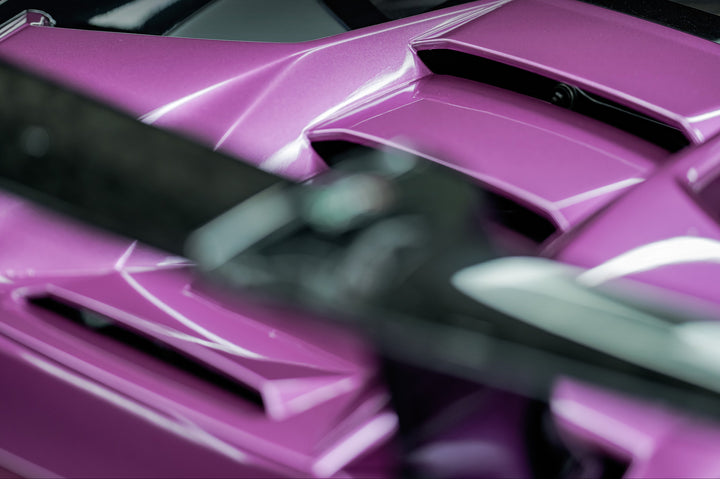 Diablo Viola Car Wrap Vinyl Lamborghini Top