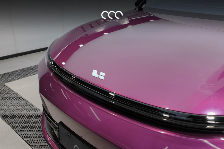 MC Films Berry Purple Car Wrap Vinyl Bonnet