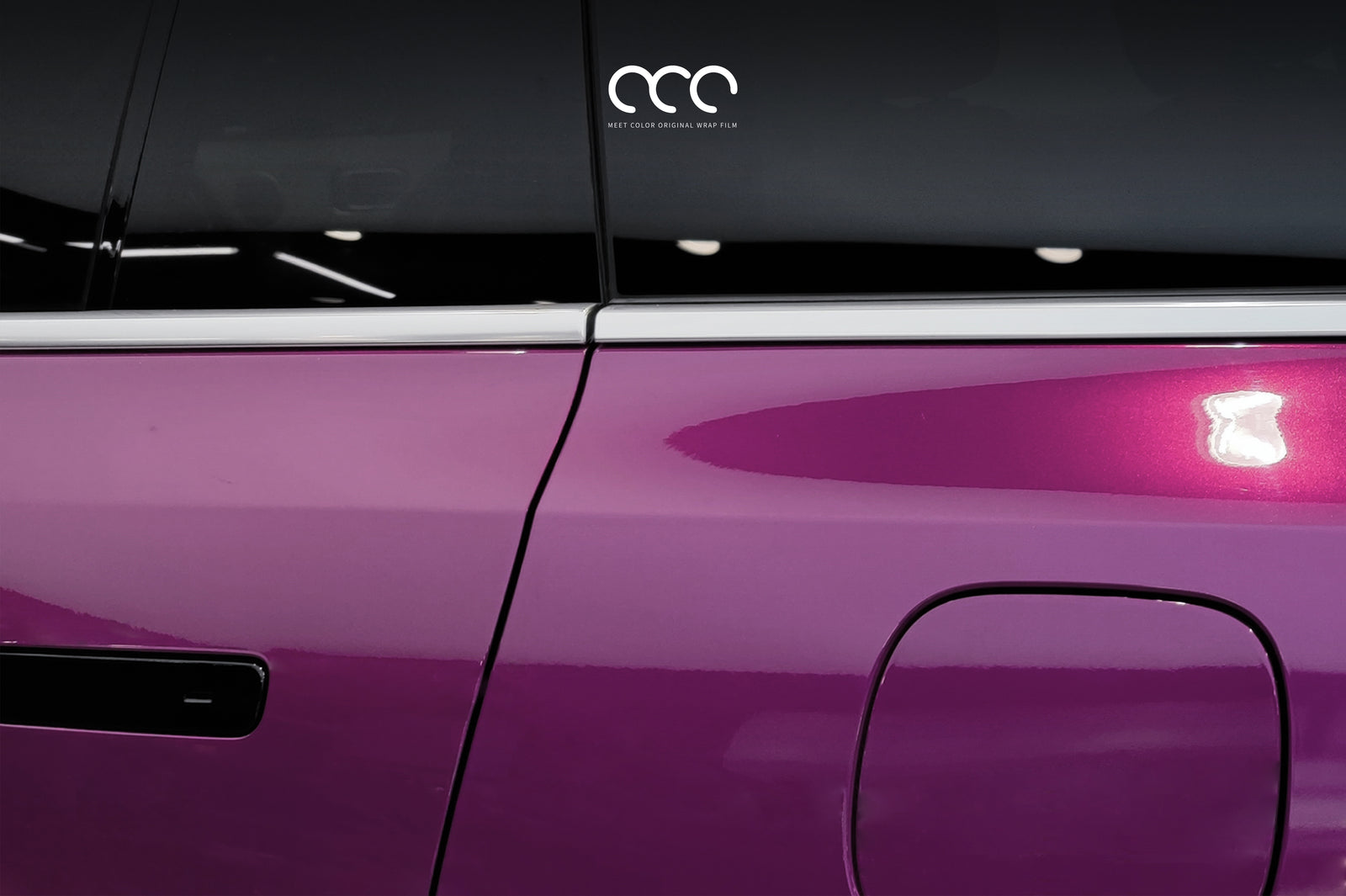 MC Films Berry Purple Car Wrap Vinyl Door