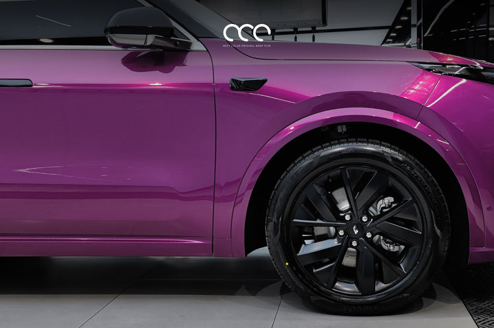 MC Films Berry Purple Car Wrap Vinyl Side