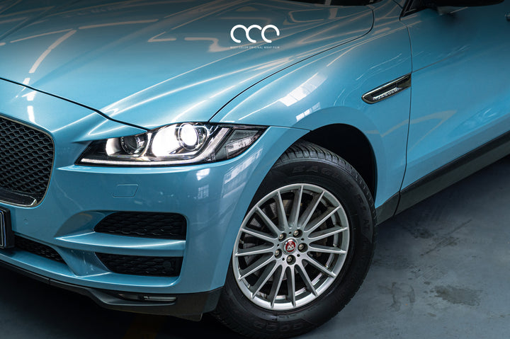 MC Films Frozen Blue Car Wrap Vinyl Jaguar F Pace
