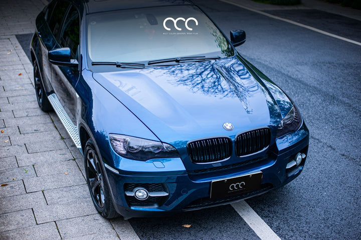 MC Films Midnight Blue Car Wrap BMW X6
