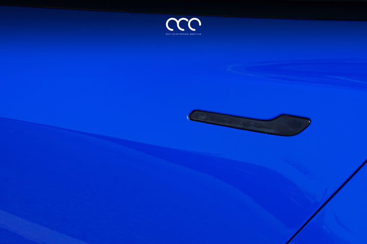MC Films Morocco Blue Car Wrap Vinyl Tesla