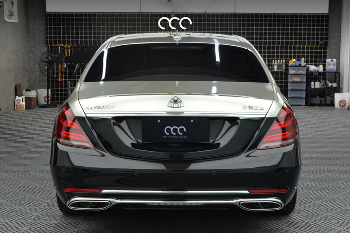 MC Films Palladium Silver Vinyl Car Wrap Mercedes