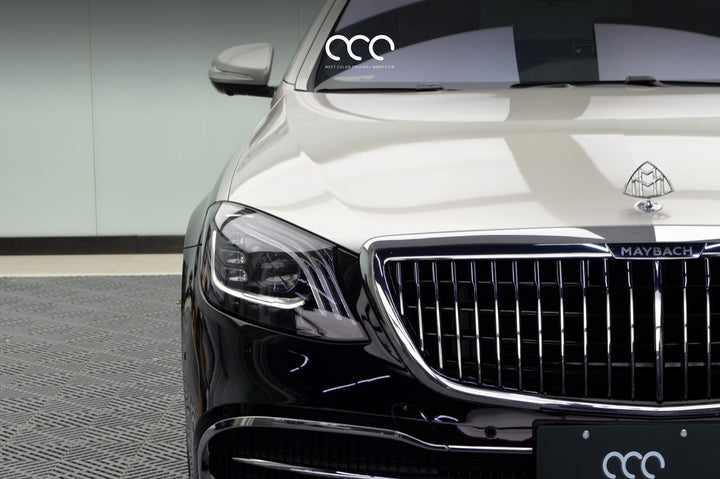 MC Films Palladium Silver Vinyl Car Wrap Mercedes